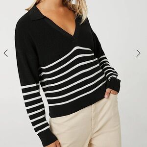 ARDENE | Johnny collar boxy sailor sweater